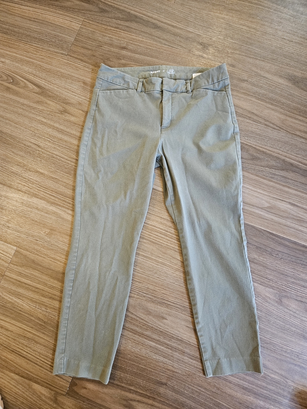 Old Navy High Rise Pixie Pants Size 12 Olive Green